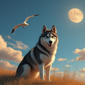 A Husky Luna