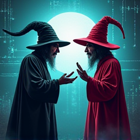 Hacker vs Wizard Rap Battle