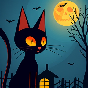 Holloween cat