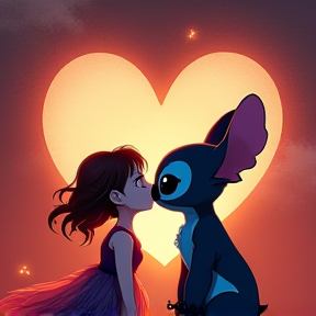 Stitch se enamoró de Angel