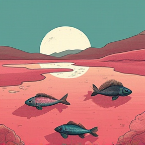 Pink Sand and Dead Fish