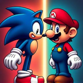 Sonic vs. Mario Rap Battle