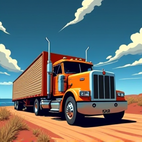 Truckin' Across the Outback