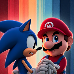 Sonic vs Mario Rap Battle