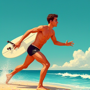 Surfing in the Buff