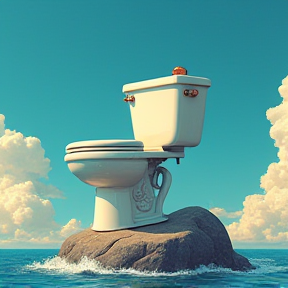 Skibidi Toilet Flying on a Whale