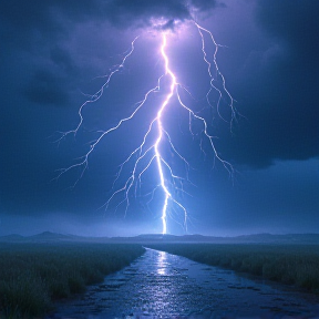 Thunderstorm passing