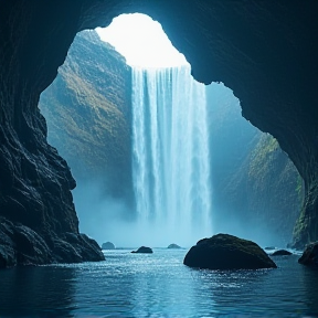 The waterfall cave3