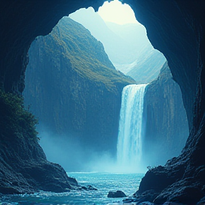 The waterfall cave4