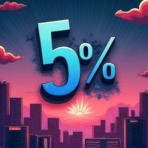 5%