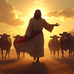 Jesus Leads the Herd