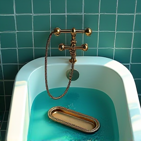 Broken Ashtray in the Tub