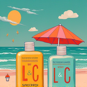 L & C scented sunscreen