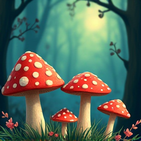 Mushrooms in the Magic Forest