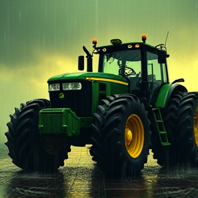 Le Tracteur sous la Pluie