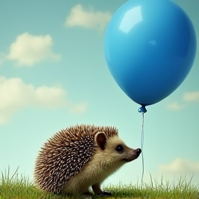 Balloony Hedgehog Love