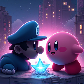 Kirby vs Dark Mario Rap Battle