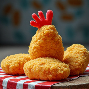 Rap Chicken Nuggets auf die eins