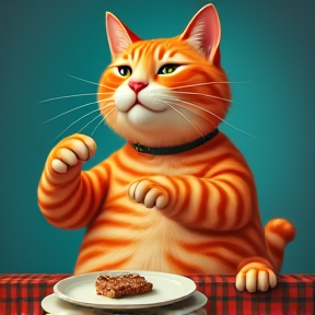 Fat Orange Tabby