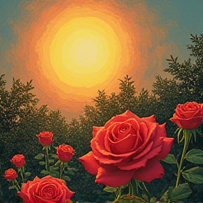 Roses sunlight 1976