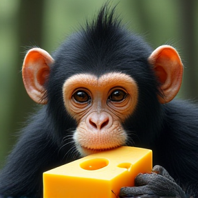 Cheese-Loving Monkey