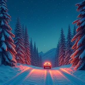 Silent Roads, Glittering Snow