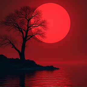 Red as night