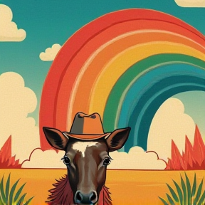 yeehaw and rainbows