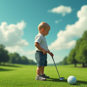 Baby Julian's Golf Ball Blues