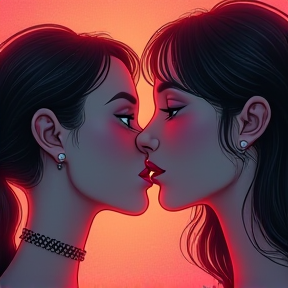 Two Girls Kissing