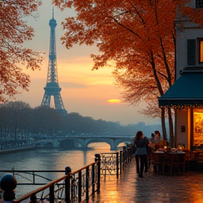 Autumn Stroll in Paris