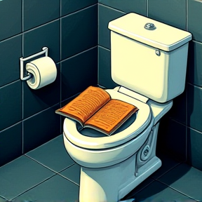 Book on the Toilet