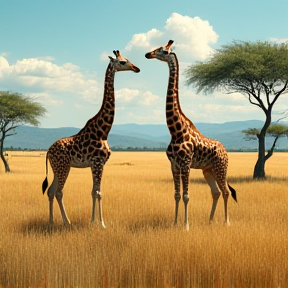 Giraffes in Africa