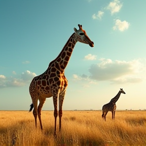 Giraffes in Africa