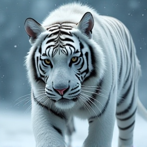 Epic Showdown: White Tiger vs. Frozen Arrow