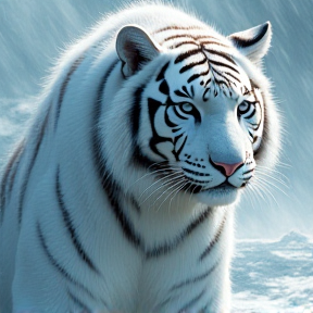 Epic White Tiger Showdown