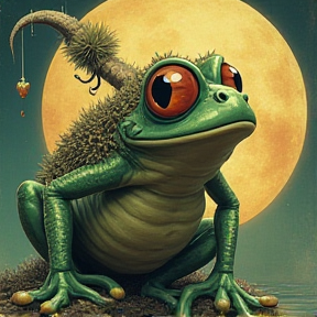 The Musa Creatrix's Whimsical Frog Goblin World V-4