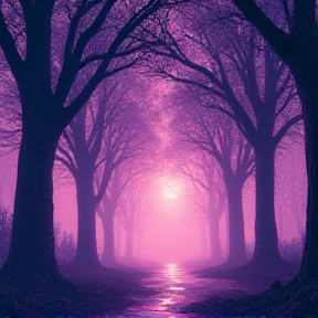 Purple Trees and Memories