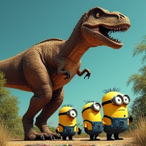 Minions og Dinosaur