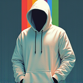 White Rainbow Hoodie