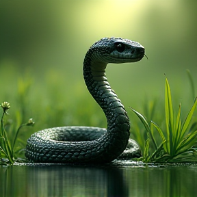 Snake in grass