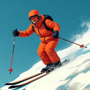 Margherita Piloni con gli sci in montagna