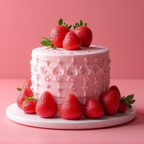 Sweet Strawberry Cake