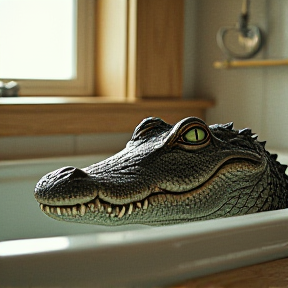 Alligator in the Bathtub