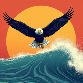 Surfing Eagle