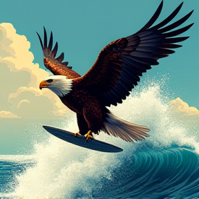 Surfing Eagle