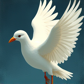 The white bird love