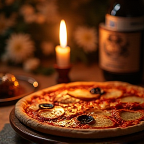 Pizza Bagels and Wine