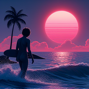 Nightime Surf