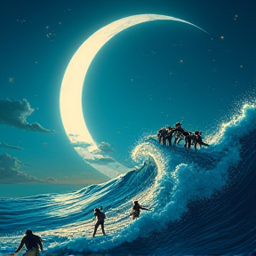 Nightime Surf